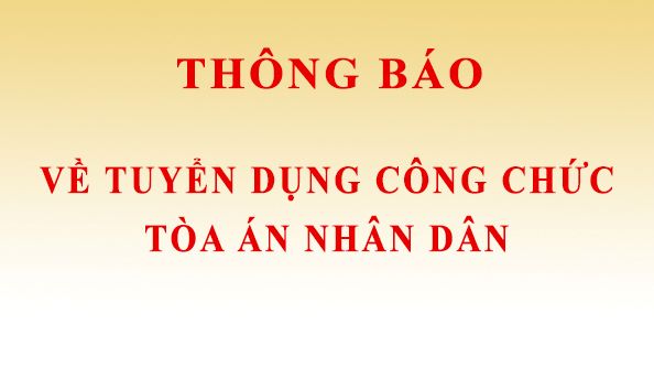 Tòa án tỉnh Phú Thọ tuyển dụng công chức 2023