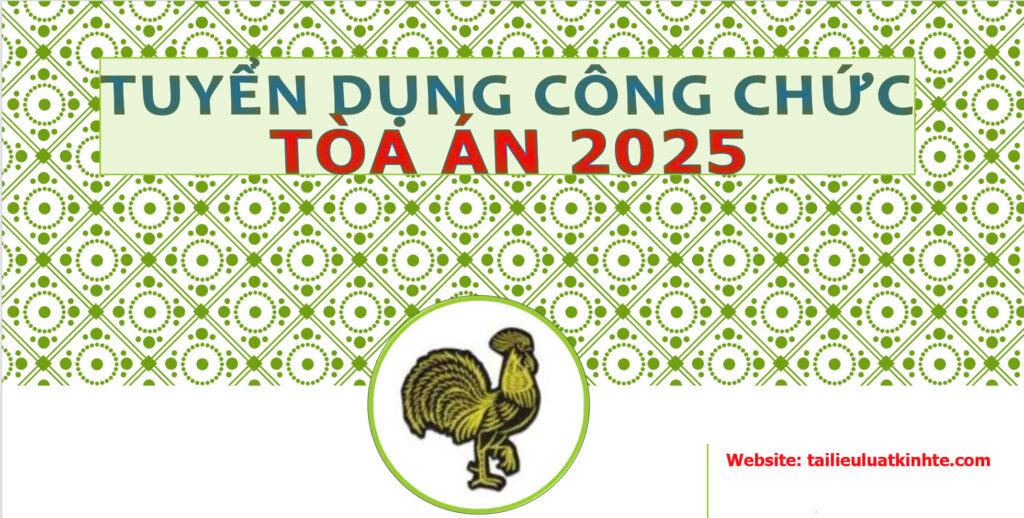 Tòa án nhân dân tối cao tuyển dụng công chức 2025